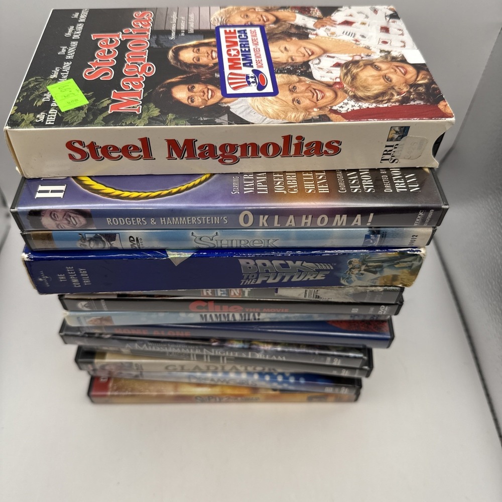 DVD Movie Lot 13 Titles Back To The Future Trilogy Shrek Gladiator Rent Clue VHS - Picture 5 of 6